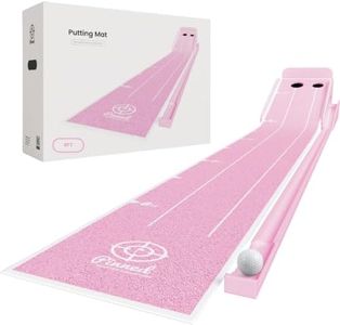 Pinned The Roller Putting Mat - 9 ft Putting Green - Pink