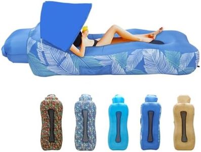 Inflatable Couch, Inflatable Lounger Air Sofa | No-Pump Blow Up Couch | Ergonomic Design, Air Couches Outdoor for Camping & Park & Beach, Upgrade Your Camping Accessories-with Sun Shade