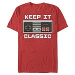 Nintendo Men's Keep It Classic T-Shirt, Red, Medium