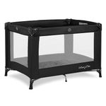 Dream On Me Nest Portable Play Yard with Carry Bag and Shoulder Strap (1 Count (Pack of 1), Black)