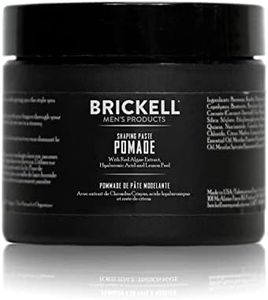 Brickell Men's Products Shaping Paste Pomade For Men, All Natural, Texturizing Wax Pomade, 2 Ounce, Scented