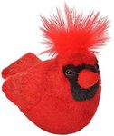 Wild Republic Audubon Birds Northern Cardinal Plush with Authentic Bird Sound, Stuffed Animal, Bird Toys for Kids and Birders