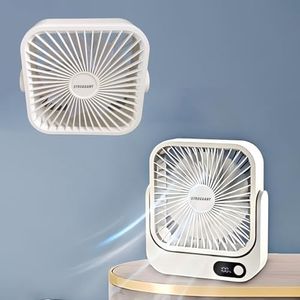 STRUGGANT Portable Fan for Cruise Ship Cabin,Cruise Ship Approved Fan,Desk Fan with Magnetic Base for Stateroom Ceilings and Walls,USB Rechargeable,Cruise Travel Essentials (1, White)