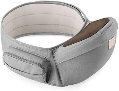 GAGAKU® Porte-bébé Siège de Hanche Ergonomique Ventral Tabouret 4 Positions pour Bébé 0-36 Mois Nouveau-Né ou Tout-Petit - Gris
