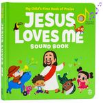 Jesus Loves Me Christian Sound Books for Toddlers 1-3 | Musical & Religious Toddler Books | Ideal Baptism Gifts for Boys and Girls - Interactive Baby Books for 1 Year Old for Easter Baskets