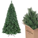 SALCAR 5ft Artificial Christmas Tree – Full & Realistic 150cm Spruce Pine Xmas Tree with Foldable Metal Stand, Perfect for Christmas Home Décor & Holiday Celebrations