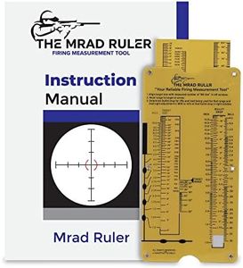 Value Plus Mrad Slide Rule Calculator to Use with Dope Book, Dope Card Chart - Ballistic Calculator for Sniper Scope and Rifle Long Range Shooting, Hunting and Targets