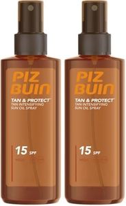 Piz Buin Tan and Protect Tan Accelerating Oil Spray SPF 15, 150 ml (Pack of 2)
