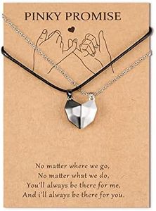SUNSH Two Souls One Heart Couples Collane con ciondolo abbinate per coppia Donna Teens Girl Wishing Stone Collana magnetica per coppie per donne Teen Girls Collana Regali