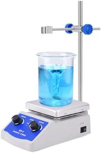 Slendor Magnetic Stirrer Hot Plate Mixer 1000ml Stirring Capacity 5 x 5 inch Max 520°F Hotplate and 100-2000 RPM Stirrer, Stirring Bar & Support Stand Included