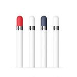 Cap Replacement Compatible with Apple Pencil, FRTMA Compatible with Apple iPad Pro Pencil Cap (Pack of 4)