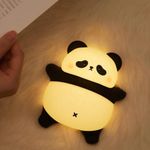 DIKUJI ENTERPRISE Creative Panda Table Lamp Children Study Room Reading Learning Bedroom Bedside Decoration Warm Night Light (Lying Panda)