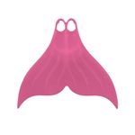 FINS Mermaid Swim Monofin for Snorkeling Diving Swimming Flippers Adult Men Womens (Large, Pink)