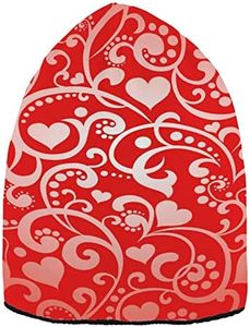 RPLIFE Thermal Mens Beanie, Knit Men's Skullies & Beanies, Beanie Hats for Women - Red Christmas Snow, Valentines Day Heart