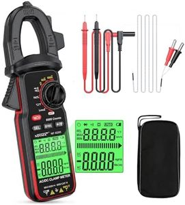 NOYAFA Digital Clamp Meter Multimeter 6000 Counts TRMS | Capacitance Multimeter for 600V AC/DC Voltage, High AC Current, Capacitance, Diode Test, Continuity Test, Temperature