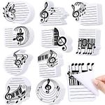 Yeaqee 40 Pads 1200 Sheets Music Themed Sticky Notes Pad Musical Shape Funny Sticky Notes for Music Teacher Appreciation Gift Music Concert Theme Party Favors Craft Bulletin Board Home Wall Decor