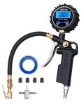 AstroAI Digital Tire Pressure Gauge with Inflator, 250 PSI Air Chuck and Compressor Accessories Heavy Duty with Quick Connect Coupler, 0.1 Display Resolution for Car, SUV, Truck, Motorcycle