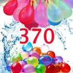 Daover 370Pcs Water Balloons, Water Balloons for Kids, 60s Water Bombs Quick Fill, Colorful Mixed Water Balloons Self Sealing, Outdoor Activities, Pool, Beach, Park, Yard, No Clean Hassle