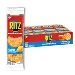 Ritz Snackwich Crackers, Cheese Flavour, 8 Individually Wrapped Packs, Snack cracker, Baked Portion Pack, 304 g