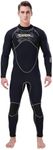 Dizokizo 5mm Wetsuits for Men Neoprene Long Sleeve Full Diving Surfing Suit