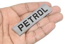 VRT Petrol Sticker for Car Fuel Tank, Metal (Silver)