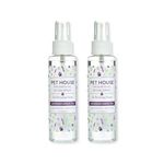 Pet House Pet Friendly Freshening Room Spray in 6 Fragrances - Non Toxic - Concentrated Air Freshening Spray Neutralizes Pet Odor – Effective, Fast-Acting – 4 oz - Pack of 2 (Lavender Green Tea)