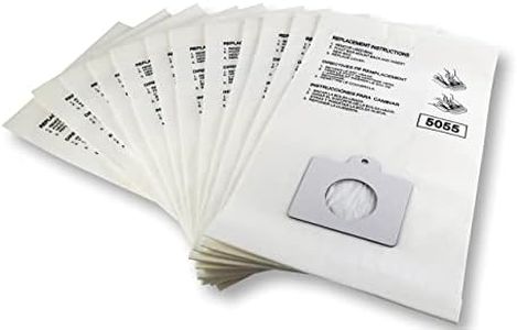 K&J 12-Pack Type C Canister Vacuum Bags - Compatible All Kenmore C,Q Panasonic C-5 & C-18 Vacuums