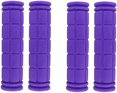 PLATT Bicycle Handlebar Grips Colorful Rubber Mushroom Grips Comfortable Mountain Bicycle Handle Grips for MTB/BMX (2 Pairs)