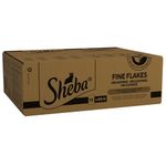 Sheba Fine Flakes Poultry Collection in Jelly 72 Pouches, Adult Wet Cat Food, Megapack (72 x 85 g)