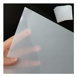 BANLTRE 10 Sheets 10 mil Mylar Sheet 12 x 12 inch Milky Translucent PET Blank Stencil Making Sheet for Cutting, Laser Cutting, Cut Tool Template Material (10 mil)