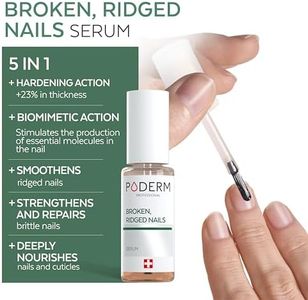 PODERM 2-in-1 Nail Treatment for Fragile, Splitting, Ridged Nails – Strengthening & Nourishing, Swiss Made