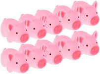 TOYANDONA 12pcs Baby Bath Toy Rubber Pig Bath Toy Baby Water Play Toy Baby Shower Dolls for Toddlers Kids Girls Pink