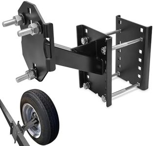 Spare Tire Carrier, Trailer Spare Tire Mount for Utility Trailer Tires, Heavy Duty Steel Tire Holder Bracket Fits 5x4.5, 5x5, 4x4, 6x5.5 Bolt Patterns Tire On Boat/RV/UTV, Holds up to 200 Lbs