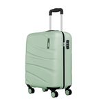 Safari Persia 8 Wheels 55cm Small Cabin Trolley Bag Hard case Polycarbonate 360 Degree Wheeling System Luggage, Travel Bag, Suitcase for Travel, Trolley Bags for Travel, Jade Green