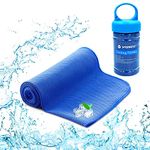 YQXCC Cooling Towel (120x30 cm) Ice Towel for Neck, Soft Breathable Chilly Towel, Microfibre Cool Towel for Yoga, Golf, Gym, Camping, Running, Workout & More Activities