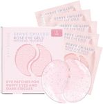 Patchology Serve Chilled Rosé Hydrating Under Eye Patches – Hyaluronic Acid & Antioxidant-Infused Eye Masks to Reduce Dark Circles, Puffiness & Fine Lines - Ideal Skincare Essentials (5 Pairs)