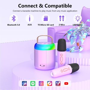 Onihan Kids Karaoke Machine – Portable Bluetooth, Purple