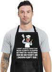 BWWKTOP Swedish Chef Kitchen Apron TV Show Fans Gifts I Don't Always Herdy Dur Mur Flerpty Floopin Adjustable Aprons (Herdy Dur)