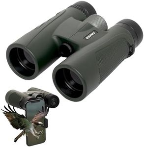 Ghime 10x42 Ultra HD Binoculars for Adults High Powered with Phone Adapter, Large View Binoculars with Clear Low Light Vision with BAK4 Prism FMC Lens