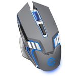 Wireless Gaming Mouse Bluetooth Mouse, Quiet Click, 800mAh Long-Lasting Rechargeable Battery, Multi Device, 7 Buttons,Light up Computer Mice for Laptop PC iPad Tablet MacBook Office Games -