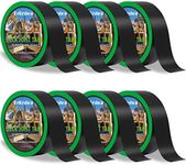 Felizshop Joist Tape for Decking, 2" x 50' Butyl Deck Tape Waterproof Seal and Weather Resistance Self-Adhesive Flashing Tape,Anti-Corrosion for Wood Joists and Beams-Black (8 Roll)