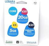 Lebara UK Pay As You Go SIM Card - 