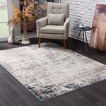 Rug Branch Havana 8' x 10' (7'9" X 10'8") Abstract Indoor Area Rug, Contemporary, Blue Navy - Living Room, Bedroom, Dining Room, and Kitchen