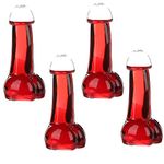 Wyi Sexy Clear Glasses for Wine Beer Cocktail Whisky Clear Glass for Bar Decoration 150ml (Pack of 4)