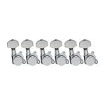 Musiclily Pro 6 inline Guitar Locking Tuners Tuning Pegs Keys Machine Heads Set for Fender Stratocaster Telecaster Electric Guitar,Chrome