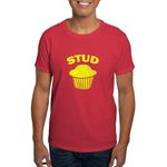 CafePress Stud Muffin T Shirt Men's Traditional Fit Dark Casual Tshirt Red