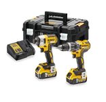 Dewalt DCK266P2T 18V Brushless Twin Pack With 2 x 5Ah Batteries, Charger & Case