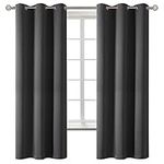 BGment Dark Grey Blackout Curtains 