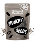 Munchy Seeds Raw Chia Seeds 1kg, Gluten Free High Protein Snacks, Delicious, Nutritious & Versatile Chia Seeds, Perfect With Salads, Oats & More, Great Source Of Vegan Protein, High Fibre Snacks