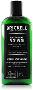 Brickell Men's Acne Controlling Face Wash for Men, Natural and Organic Acne Controlling Face Wash to Cleanse Skin and Eliminate Acne, Clears Breakouts, 6 Ounce